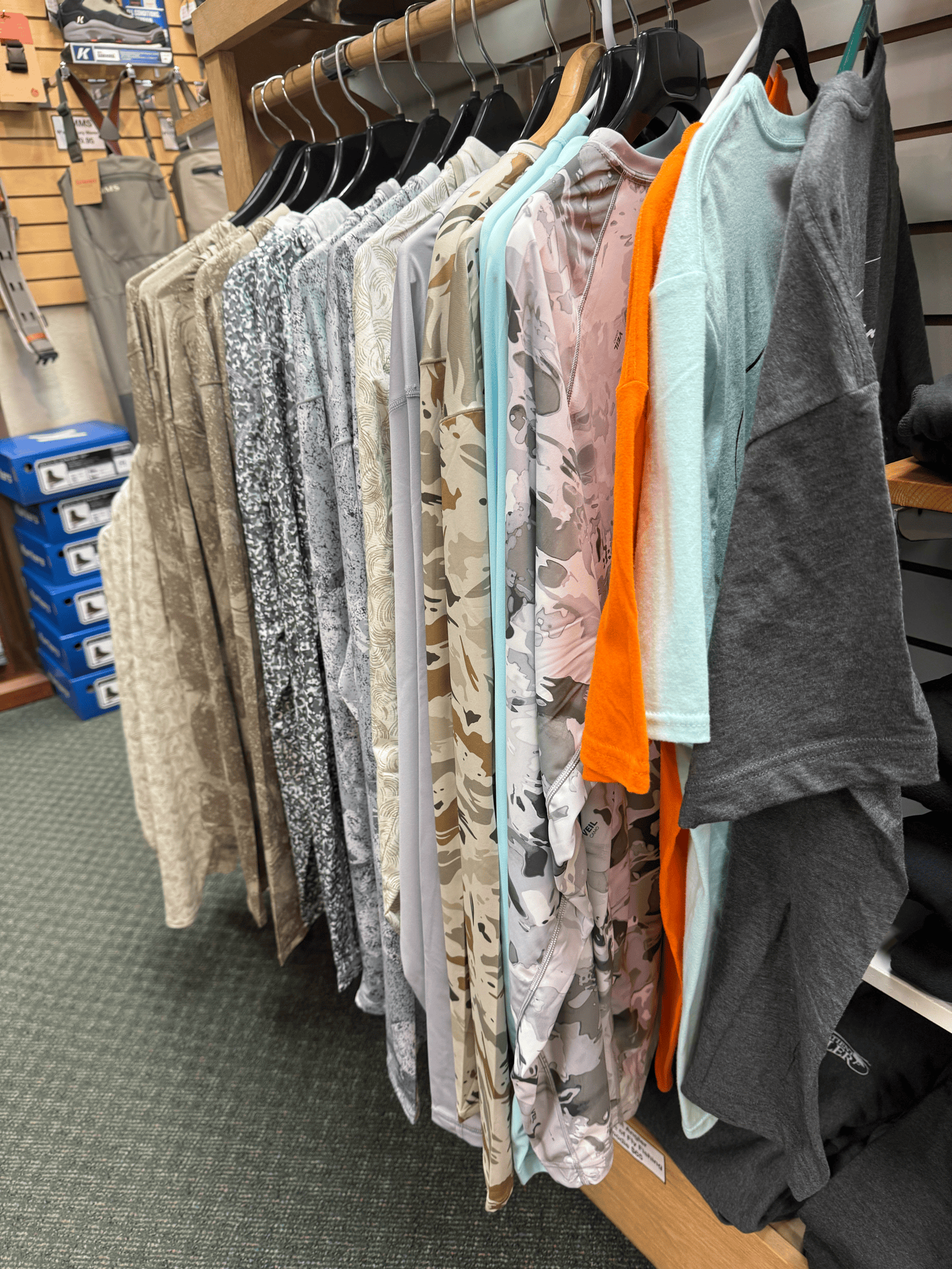 Simms sun hoodies and apparel at the shop